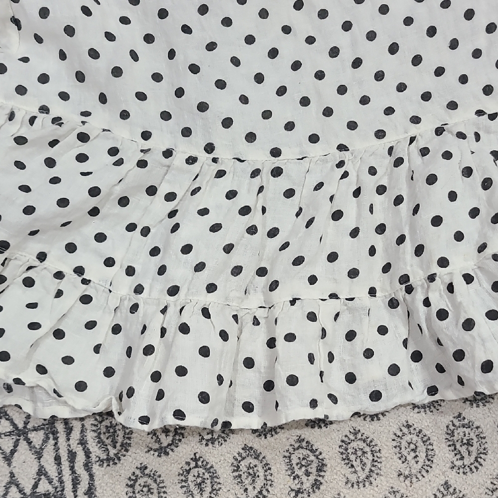 Hart's Desire Polka Dot Linen Midi Dress - Picture 5 of 12